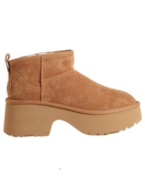 UGG Australia Classic Ultra Mini New Heights Chestnut Suede Women’s size 8 NEW!